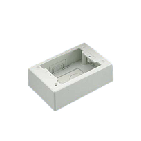 PANDUIT Caja de salida atornillada de dos piezas, PVC, Blanco internacional - JBP1IW
