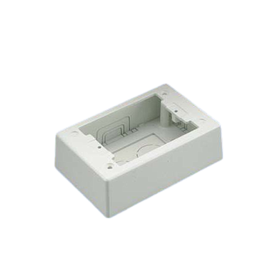 PANDUIT Caja de salida atornillada de dos piezas, PVC, Blanco internacional - JBP1IW