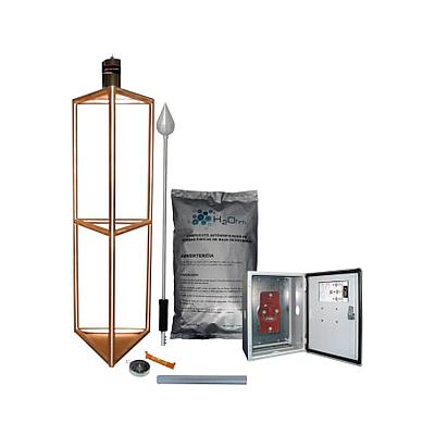 KIT PARARRAYOS PARA ALTA INCIDENCIA CON PUNTA EN ACERO INOXIDABLE