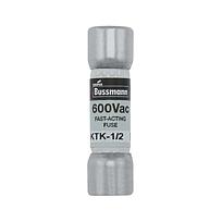 Fusible Suplementario de Acción rápida, 0.5 A, 13/32" X 1-1/2", 600Vca - KTK-1/2