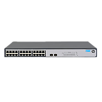 HP Conmutador HPE 1420, OfficeConnect, 24 Puertos, 2 puertos de fibra, No gestionado - JH017A