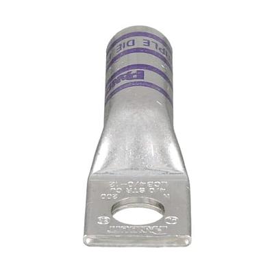 Copper Compression Lug, 1 Hole, 4/0 AWG,