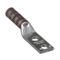 Copper Compression Lug, 2 Hole, #2 AWG,