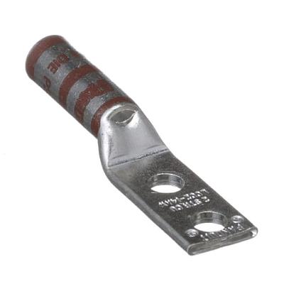 Copper Compression Lug, 2 Hole, #2 AWG,