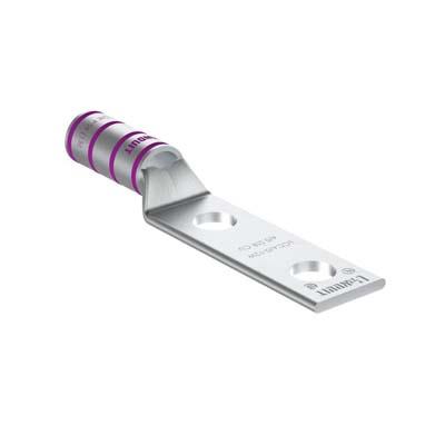 Copper Compression Lug, 2 Hole, 4/0 AWG,