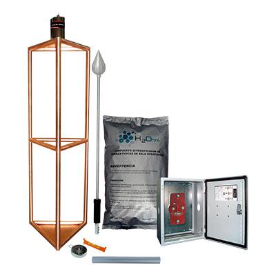 Kit de Pararrayos con punta con diámetro de protección de 300m - KDA05