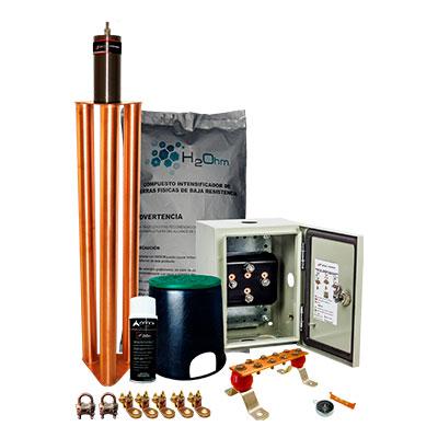 Kit de tierra con electrodo magnetoactivo, 100 AMP - KITMASTER100K