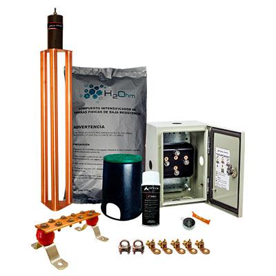 Kit de tierra física Total Ground, 70 AMP, Con accesorios - KIT MASTER 70K