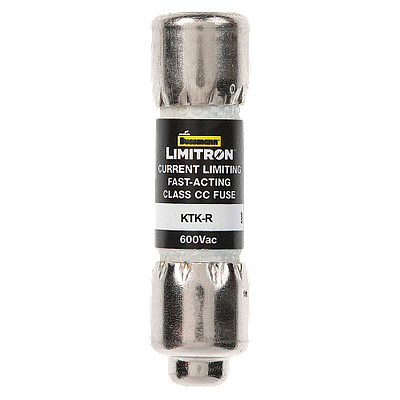 BUSSMANN Fusible pequeño KTK-R, 2A, 600V, Acción rápida - KTK-R-2