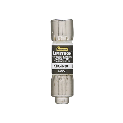 BUSSMANN Fusible Clase CC, 30A, 600V, Acción Rápida - KTK-R-30