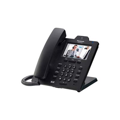 Video teléfono SIP ejecutivo, pantalla touch 4.3&quot;, PoE, bluetooth, 24 botones programables, compatible con Braodsoft, 2 puertos ethernet (GbE), color negro.