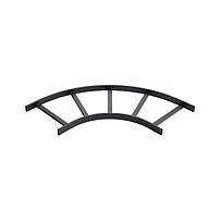 HOFFMAN Sección de curvatura en horizontal de 90 grados, negro - L90HB18BLK
