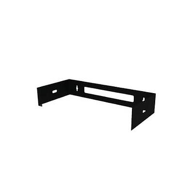 LACES Brazo de pared para montaje, 2 UR, 9 pulgadas, Acero, Negro - LA100BP2