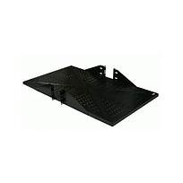 LACES Charola de servidor ventilada, 2 UR, Acero, Negro - LA100CHSE30V