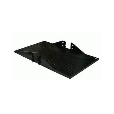 LACES Charola de servidor ventilada, 2 UR, Acero, Negro - LA100CHSE30V