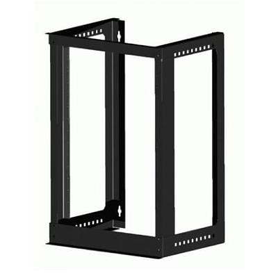 Rack de Pared de Aluminio de 20UR, 42.75" alto x 20" ancho x 15" prof. Soporta 80 Kgs. Aluminio aleación 6063-T6. Perforación roscada 12-24.