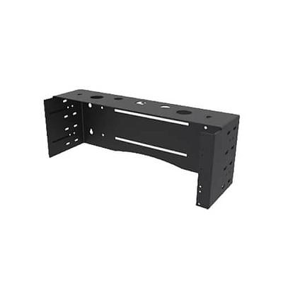 LACES Bracket de pared con profundidad ajustable, 6 pulgadas a 9 pulgadas, 4 UR, Acero, horizontal o vertical, Negro - LA100UBP4