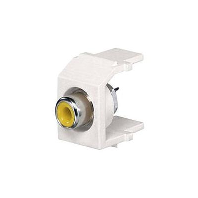 NK RCA Module, Solder Type, Yellow Inser