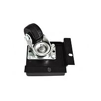 LACES Kit de ruedas giratorias para gabinete, Carga de 500 Kg, Goma dura, Negro - LA300KRG