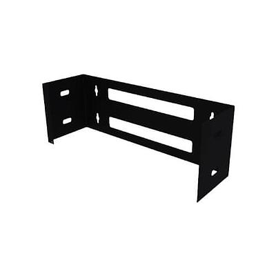 LACES Bracket de pared, 4 UR, Hasta 40 Kg, 6 pulgadas de profundidad, Acero, Negro - LABP6
