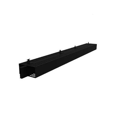 LACES Organizador de cables doble, Vertical, 20 UR, PVC, Negro - LAOVRD6
