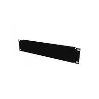 LACES Placa Ciega para rack, 2 UR, Ancho de 19 pulgadas, Acero, Negro - LAPC2