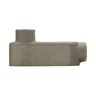 Condulet® Caja Registro Ovalada Serie 9 Forma "LB" en aluminio libre de cobre con pintura gris epóxica electroestática,  Entrada 1" NPT Incluye tapa de aluminio. Aplicación industrial