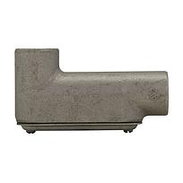 Condulet® Caja Registro Ovalada Serie 7  Forma"LB" en aluminio libre de cobre con pintura gris epóxica electroestática,  Entrada 2" NPT,  con tapa de acero galvanizado y empaque integrado. Aplicación