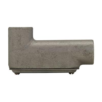 Condulet® Caja Registro Ovalada Serie 7  Forma"LB" en aluminio libre de cobre con pintura gris epóxica electroestática,  Entrada 2" NPT,  con tapa de acero galvanizado y empaque integrado. Aplicación