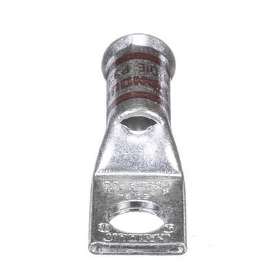 Copper Compression Lug, 1 Hole, #2 AWG,