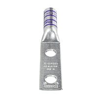 Copper Compression Lug, 2 Hole, 4/0 AWG,