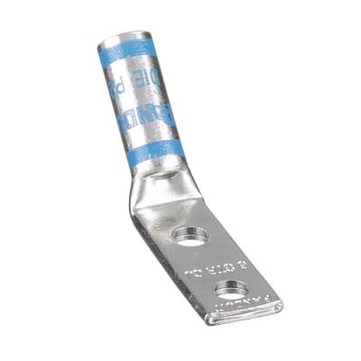 Copper Compression Lug, 2 Hole, #6 AWG,