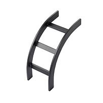 HOFFMAN Kit de estante curvo para escalera, Interior, Acero, Negro - LIB12BLK