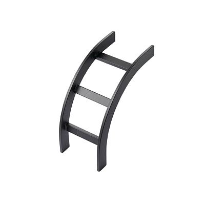 HOFFMAN Kit de estante curvo para escalera, Interior, Acero, Negro - LIB12BLK