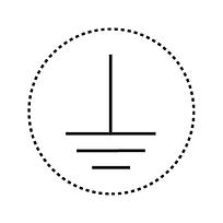 Card Label, Polyester,Earth (Ground) sym