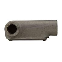 Condulet® Caja Registro Ovalada Serie 7  Forma"LL" en aluminio libre de cobre con pintura gris epóxica electroestática,  Entrada 1-1/4" NPT,  con tapa de acero galvanizado y empaque integrado. Aplicac