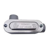 Condulet Serie 3 de Aluminio Libre de Cobre forma LL-53 de 1 1/2", Tapa de Aluminio