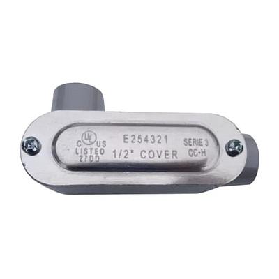 Condulet Serie 3 de Aluminio Libre de Cobre forma LL-53 de 1 1/2", Tapa de Aluminio