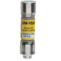 BUSSMANN Fusible de potencia industrial, 5A, 600V, Acción Retardada - LP-CC-5