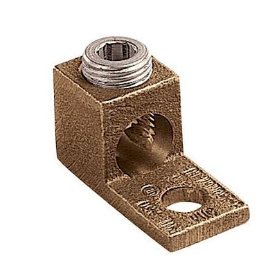 COPPER MECHANICAL LUG, 1 HOLE, STRAIGHT