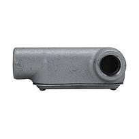 Condulet® Caja Registro Ovalada Serie 7  Forma"LR" en aluminio libre de cobre con pintura gris epóxica electroestática,  Entrada 2" NPT,  con tapa de acero galvanizado y empaque integrado. Aplicación
