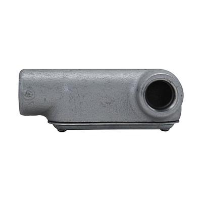 Condulet® Caja Registro Ovalada Serie 7  Forma"LR" en aluminio libre de cobre con pintura gris epóxica electroestática,  Entrada 2" NPT,  con tapa de acero galvanizado y empaque integrado. Aplicación