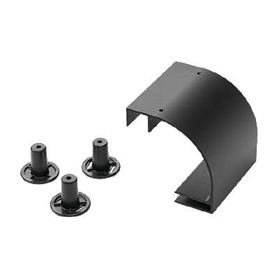 HOFFMAN Kit de caída radial, 12.00, Aluminio, Negro - LRD12BLK