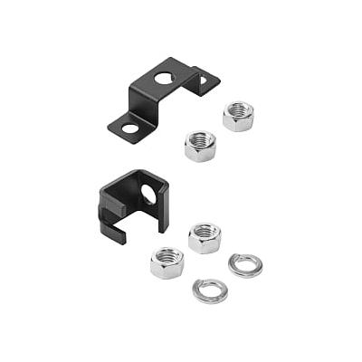 HOFFMAN Kit de soporte de bastidor a pasarela, Acero, Negro - LRWSBK