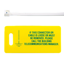 PANDUIT Kit para etiquetado con 10 etiquetas impresas y diez abrazaderas para cable - LTYK