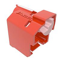 Dispositivos de bloqueo, estándar, color rojo, Incluye 10 dispositivos y una herramienta de extracción.