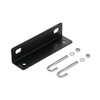 HOFFMAN Soporte de ángulo de pared, Acero, Negro - LWASK12BLK