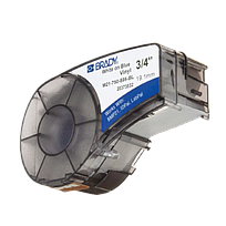 BRADY Etiquetas de vinilo para interiores/exteriores, Serie BMP21 Plus, Cartucho, Azul - M21-750-595-BL