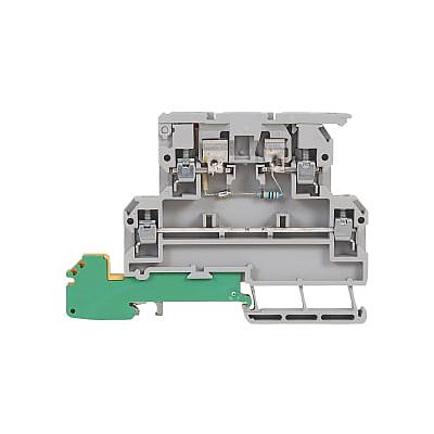 Two Level Fuse LED Terminal Block w/PE