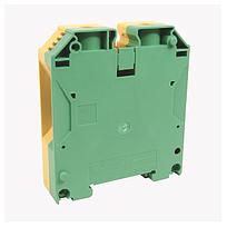 IEC 1-Ckt Feed-Through Grd Blk  70mm